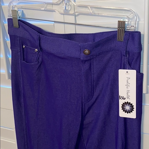 purple jeggings